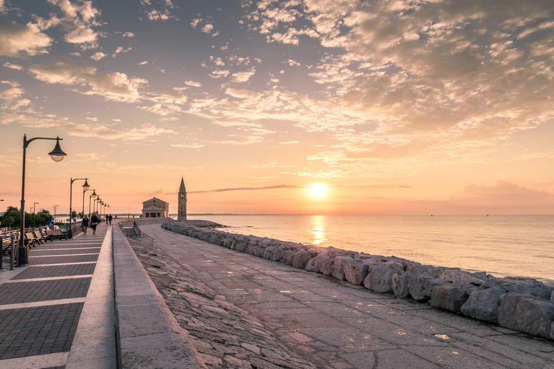 girls, beautiful, promenade, sunlight, tower, footpath, bench, street, christian, diminishing perspective, women, sun, sunset, holiday, cloud - sky, summer