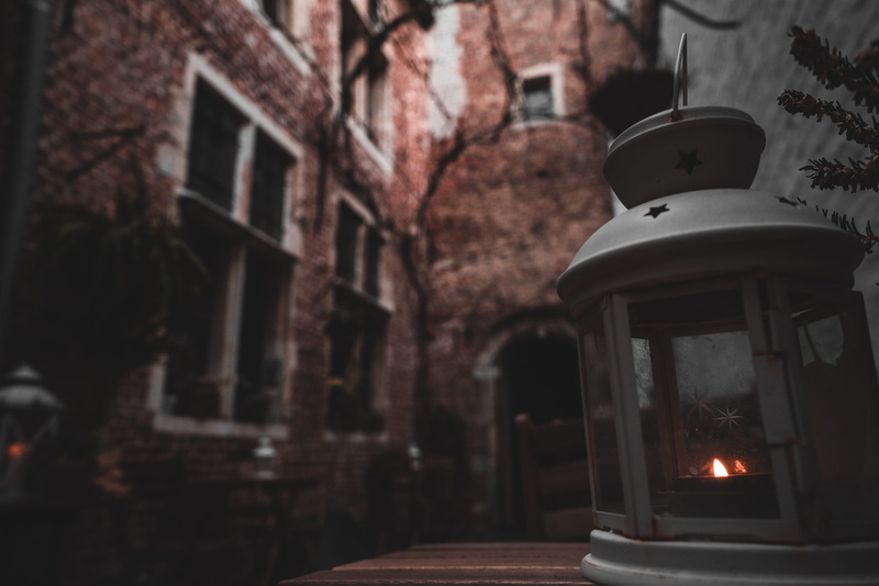 illuminated, lighting equipment, depth of field, nature, no people, building, road, flame, kerosene, city, dusk, electric lamp, focus on foreground, day