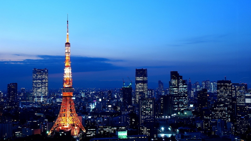 Tokyo, skyline, Tokyo Tower, 1080P, city lights, Japan, cityscape