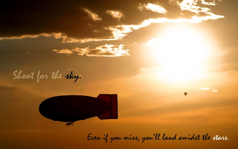 Floating, Float, 1080P, skyscapes, Blimps, balloons, stars