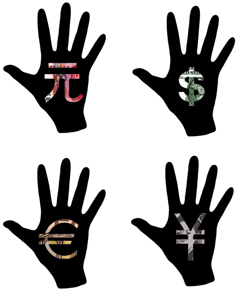 white background, indoors, yuan, close-up, body part, 720P, portrait, yen, euro, countries, money, exchange, japan, hand sign, real people, human hand