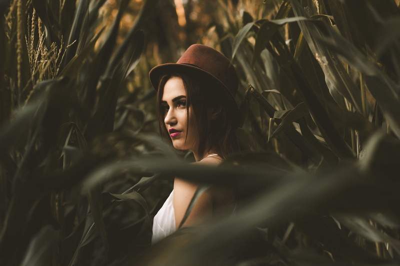 nature, corn, 5K, people, females, plant, beautiful people, focus, selective focus, beautiful, young women, outdoors, girl, blur, fields, land, selective