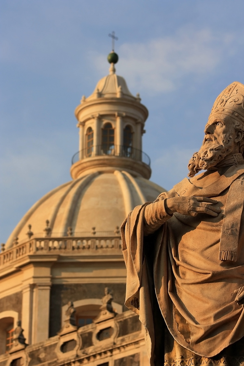 architecture, religion, 4K, building, belief, dome, sicily, sculpture, cathedral, human representation, building exterior, art and craft, place of worship