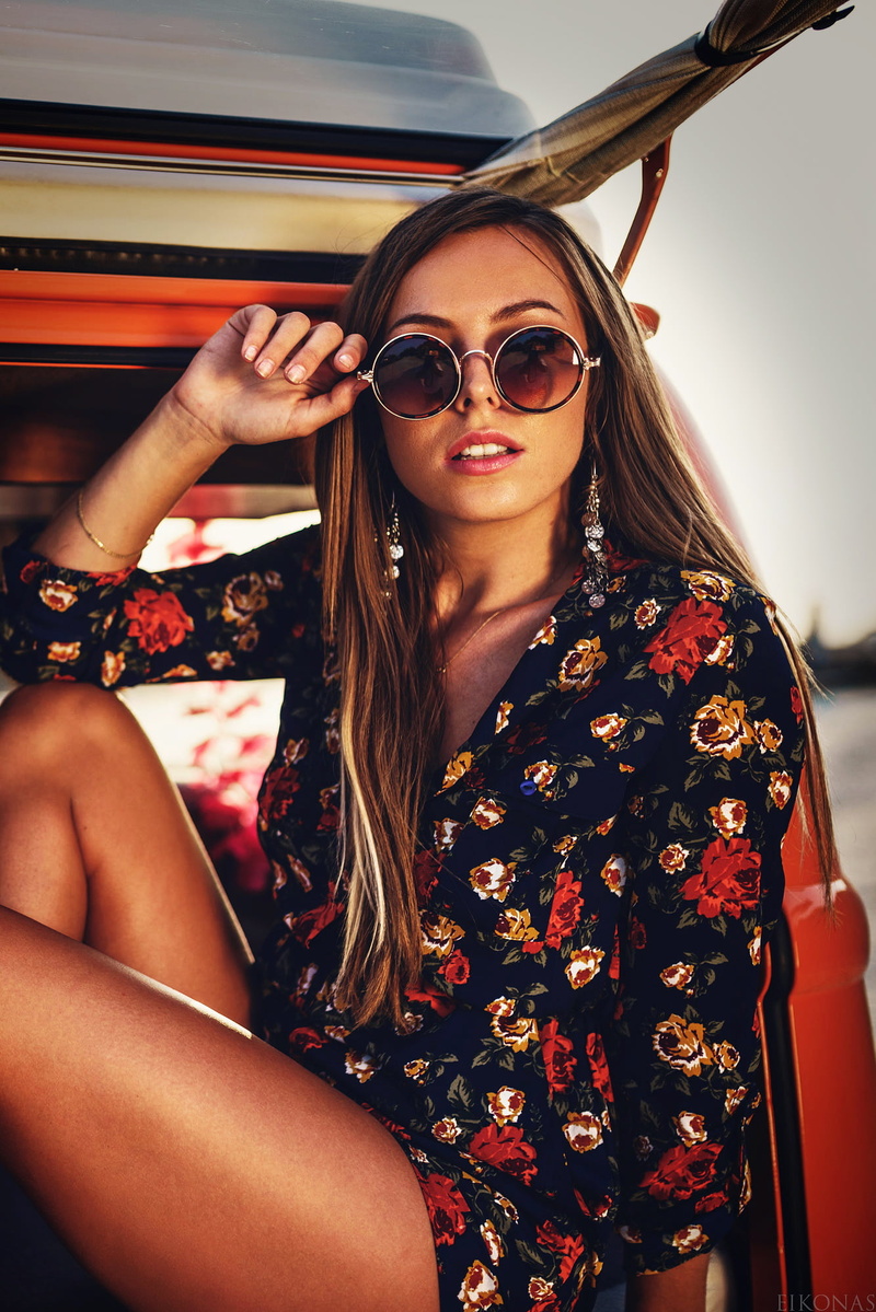 sunlight, sunglasses, 1080P, women, long hair, Eikonas
