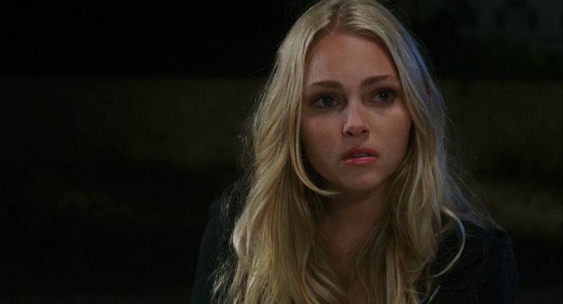 blonde, AnnaSophia Robb, one person, black background, human hair, headshot, blond hair, emotion, hair, serious, 1080P, contemplation, The Way Way Back