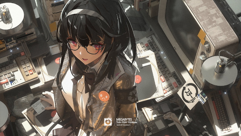 T5, artwork, anime girls, 1080P