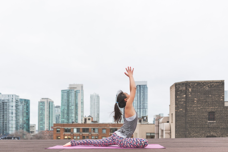copy space, healthy Lifestyle, body part, infrastructure, stretching, hair, young adult, women, limb, mat, yoga, human body part, sport, outdoor, city