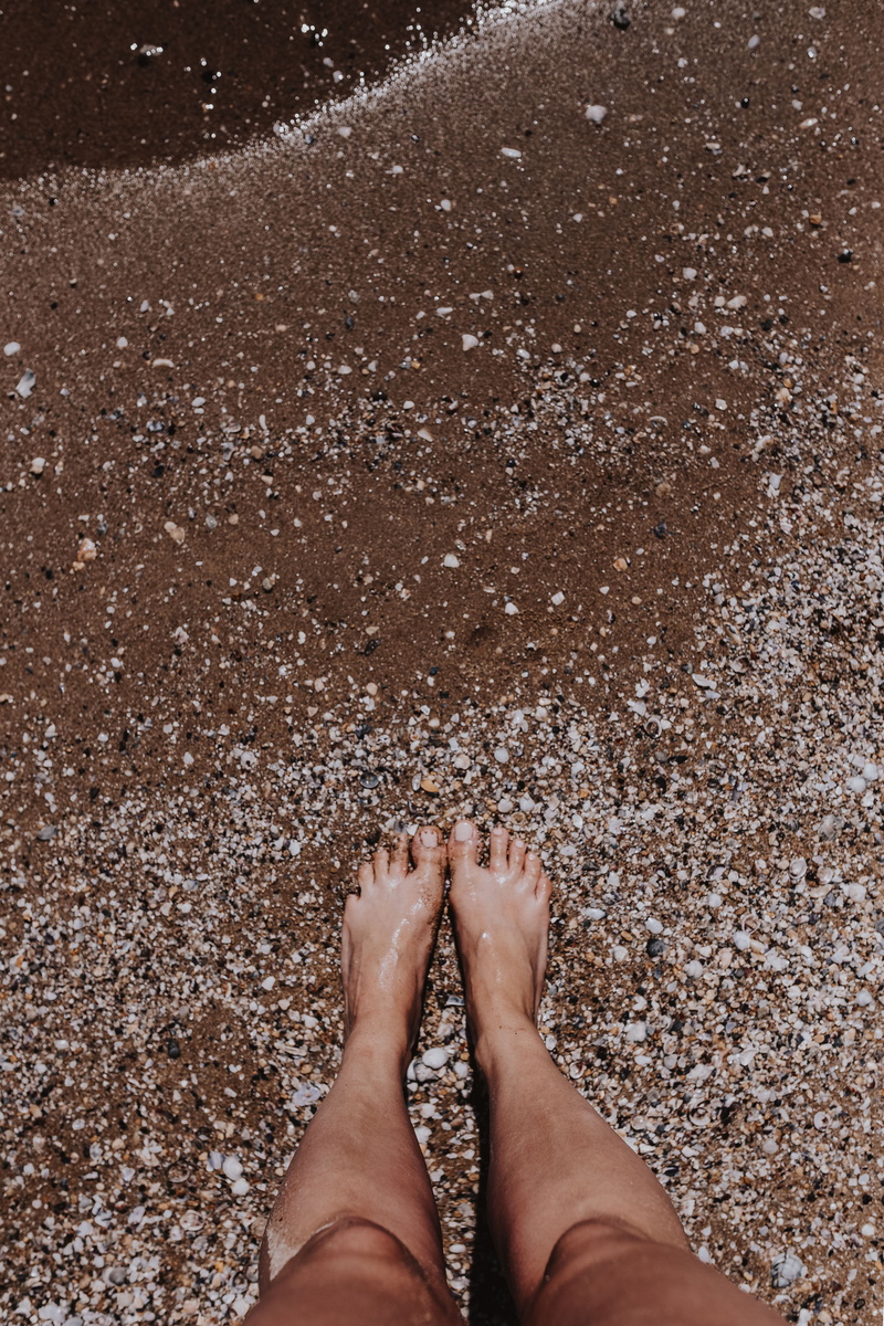 human Leg, human body part, tan, Female, nature, bulgaria, outdoors, person, human limb, barefoot, water, body part, black sea, alone, anonymous, vacation