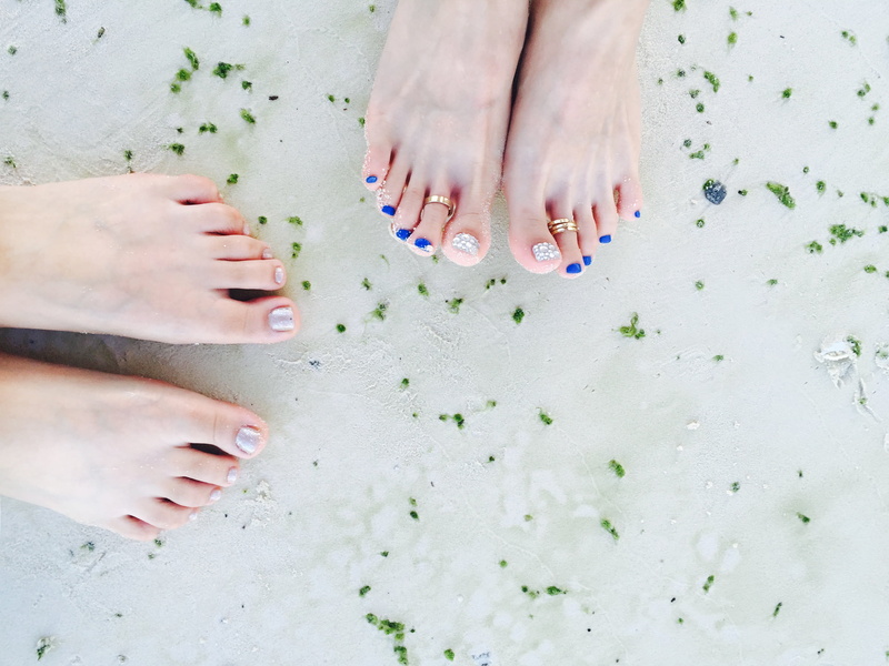 2K, women, human body part, fingernail, barefoot, sea, sand, toenail, people, beach, feet, finger, human hand, human, togetherness, human foot, foot, only women