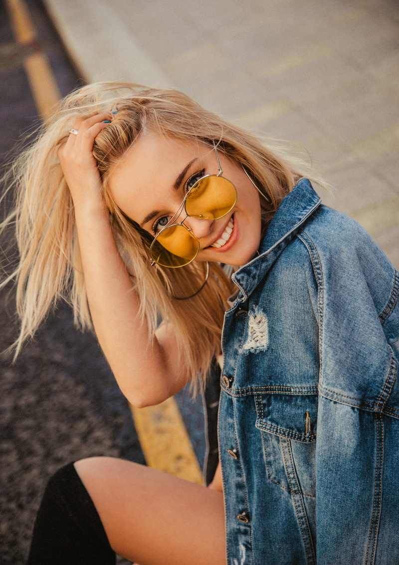 hairstyle, beauty, happiness, blonde, lifestyles, Tatyana Khachatryan, model, outdoors, blond hair, portrait, positive emotion, knee-highs, fashion, long hair