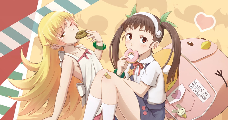 Monogatari (Series), Mayoi Hachikuji, Shinobu Oshino, 1080P, Anime