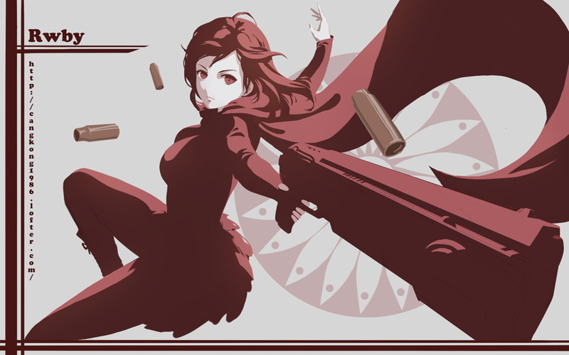 one person, real people, Ruby Rose (character), illustration, ruby, low angle view, representation, anime, music, 1080P, art and craft, human representation