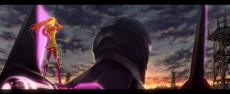 representation, built structure, sky, building exterior, EVA Unit 03, human representation, art and craft, outdoors, place of worship, no people, spirituality