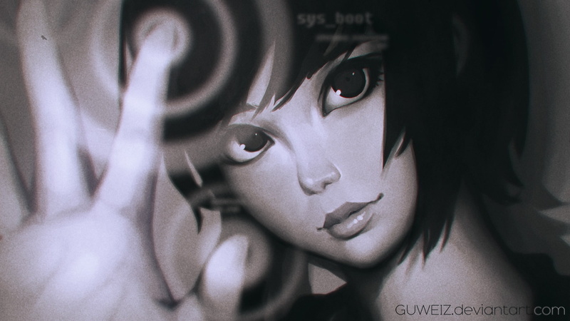 eyes, art, girl, 1080P, face, guweiz