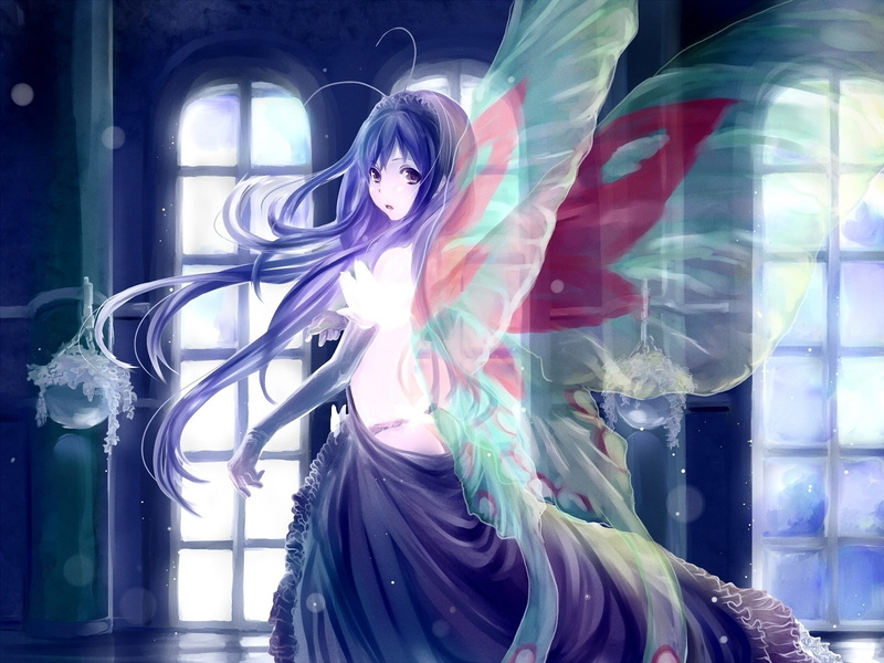 Kuroyukihime, detached sleeves, anime girls, Accel World, anime, 1080P