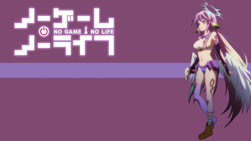 wings, Jibril, No Game No Life, pink hair, detached sleeves, 1080P