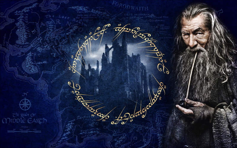 Runes, Dol Guldur, Map, 1080P, Mithrandir, Gandalf, Smoking pipe