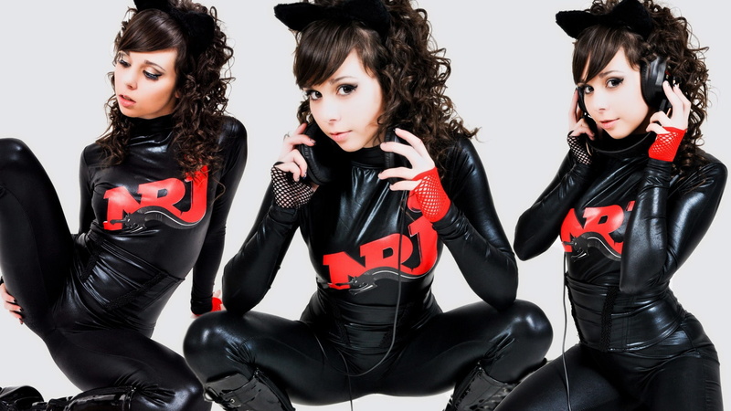 ariel, 1080P, rebel, x, latex, cat, animals, art, hd, cats, women, brunettes, ears