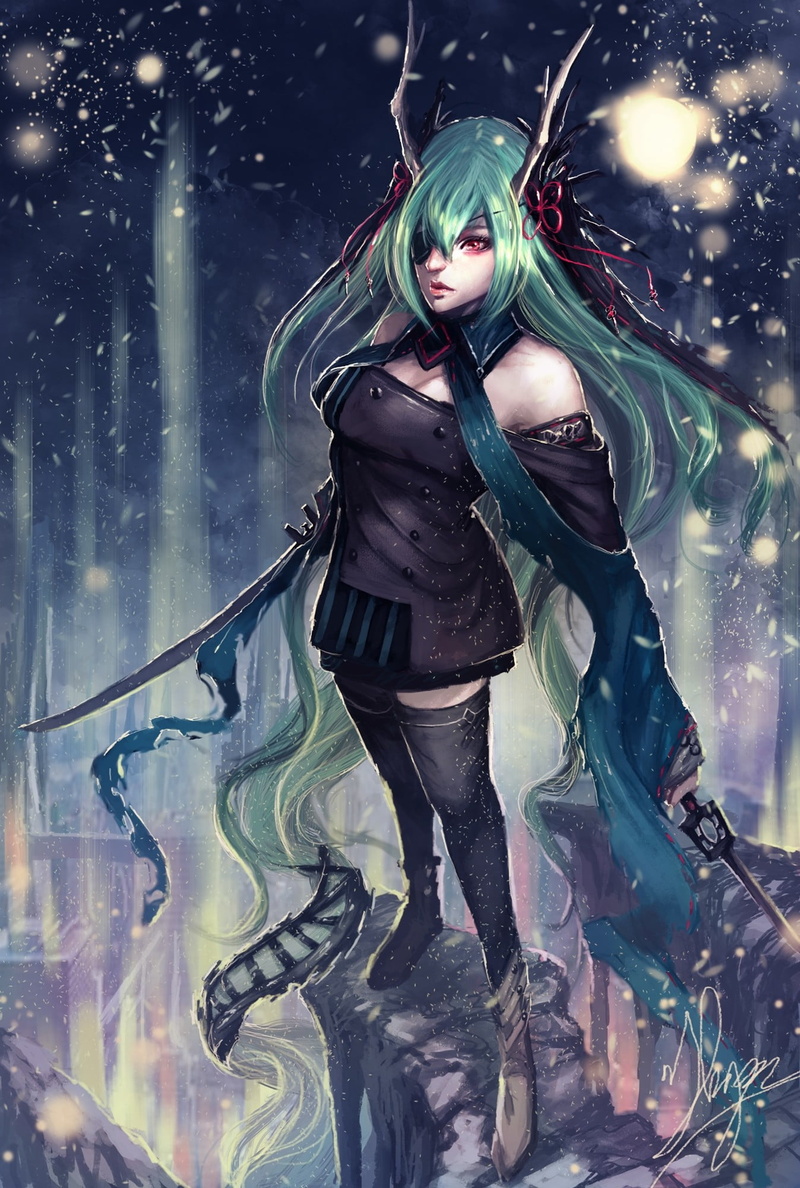 warrior, beautiful woman, hair, fantasy art, fantasy, fashion, portrait, untitled, eyepatches, looking at camera, blond hair, night, young women, one person