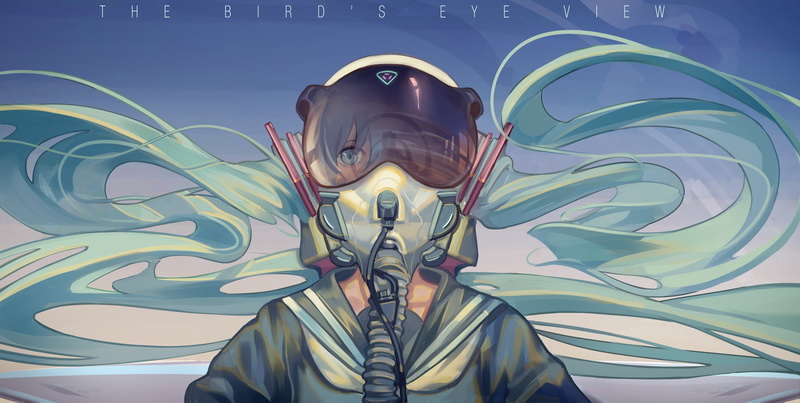 standing, Vocaloid, adult, indoors, aqua hair, Hatsune Miku, twintails, anime girls, real people, men, portrait, pilot, blue, representation, human body part