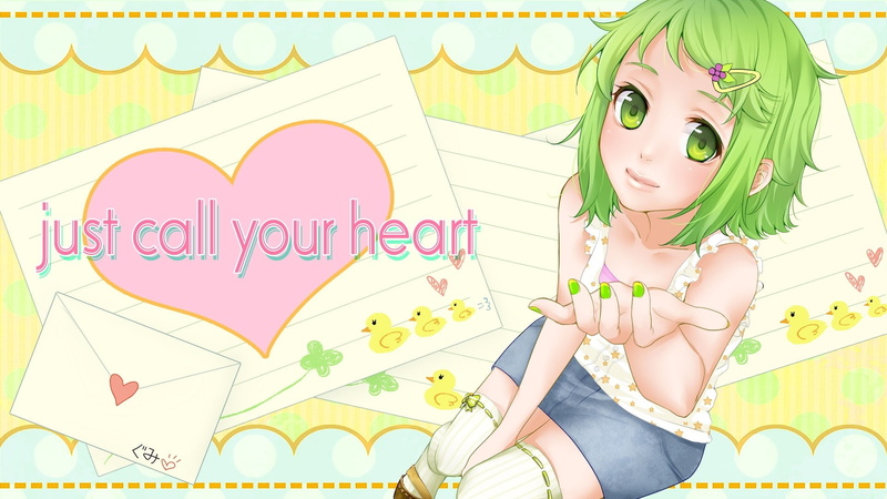 art and craft, girls, Gumi, Inscription, females, cute, one person, teenager, women, child, smiling, hair, Heart, adult, 1080P, beauty, childhood, portrait