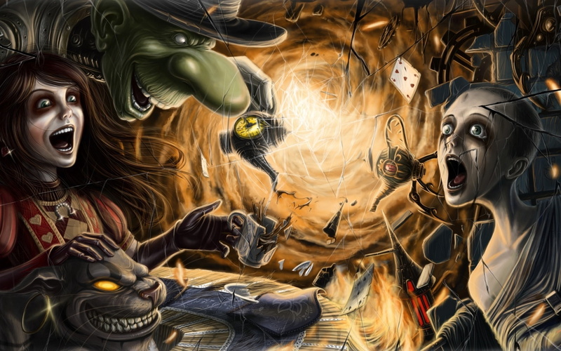 dark, spooky, madness, video games, alice, monsters, evil, alice madness returns, 1080P, demons, creepy, macabre, returns, horror, girls