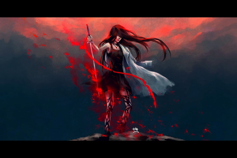beautiful woman, arts culture and entertainment, women, human arm, performing arts event, indoors, nature, hairstyle, blood, long hair, NanFe, artwork
