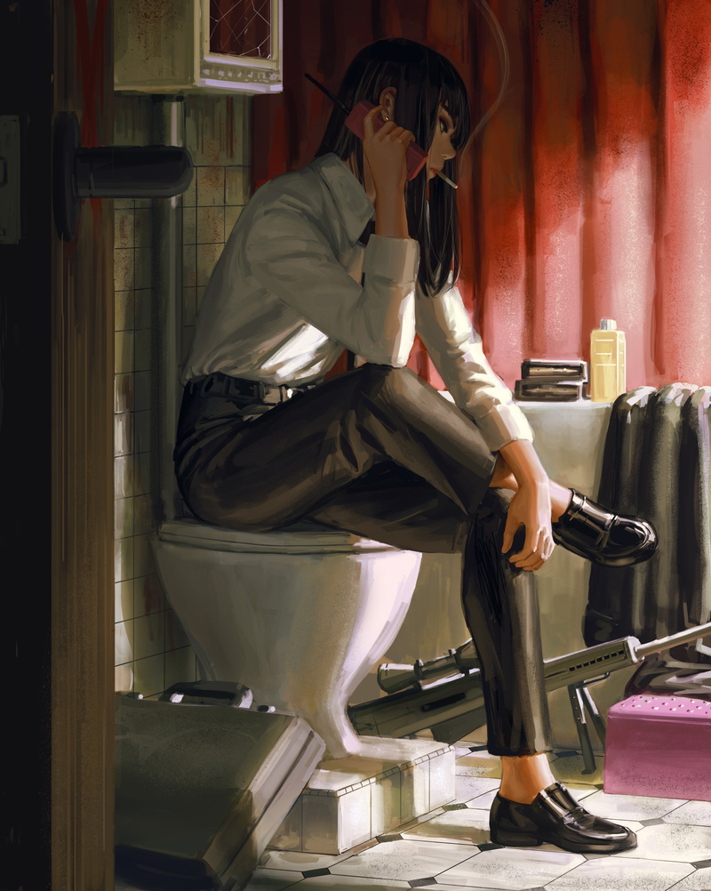 4K, artwork, GUWEIZ, digital art, original characters, Bad guys