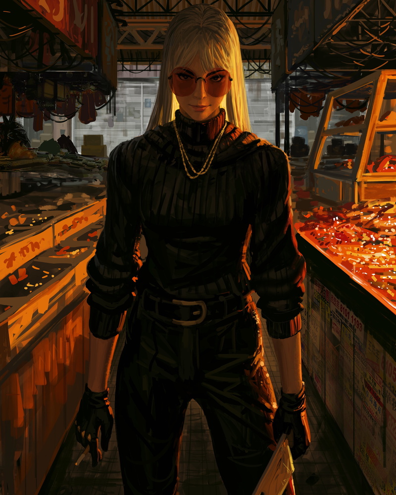 4K, GUWEIZ, Bad guys, women, digital art, artwork