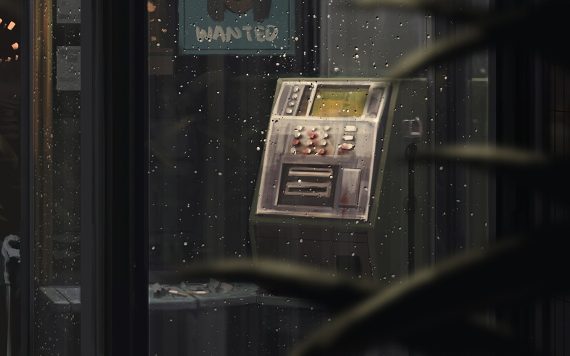 GUWEIZ, telephone, artwork, digital art, phone box, Bad guys, 4K