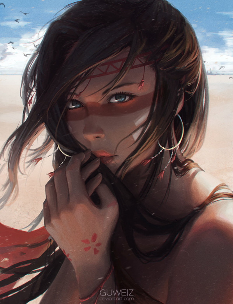 artwork, GUWEIZ, drawing, 720P, digital art