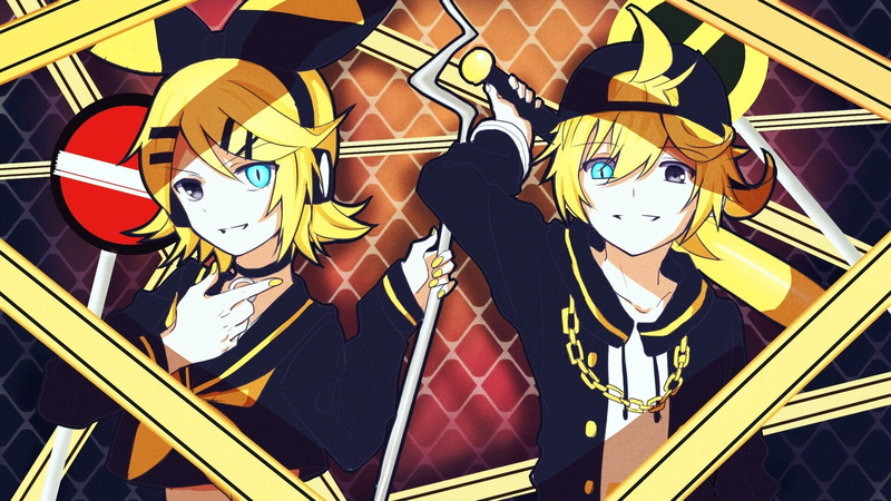 Vocaloid, Rin Kagamine, Anime, 1080P, Len Kagamine
