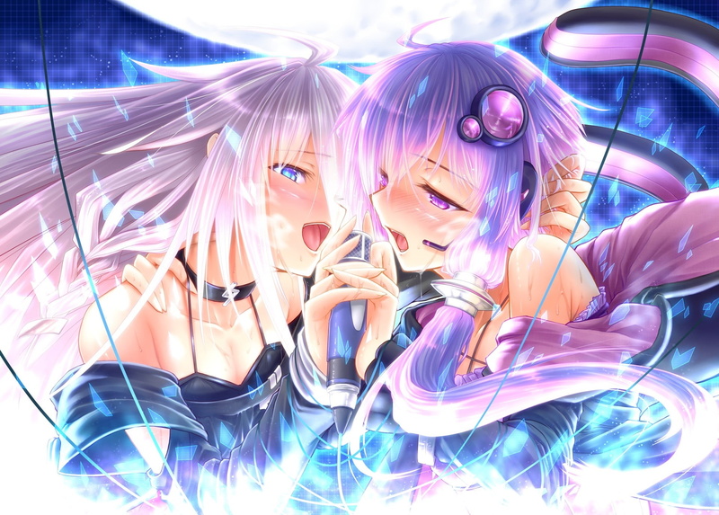 anime girls, 1080P, IA (Vocaloid), Vocaloid, wet, anime, Yuzuki Yukari
