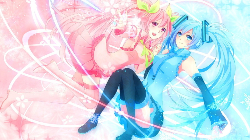 females, indoors, Sakura Miku, Vocaloid, childhood, emotion, looking at camera, anime girls, blond hair, child, lifestyles, women, people, adult, portrait