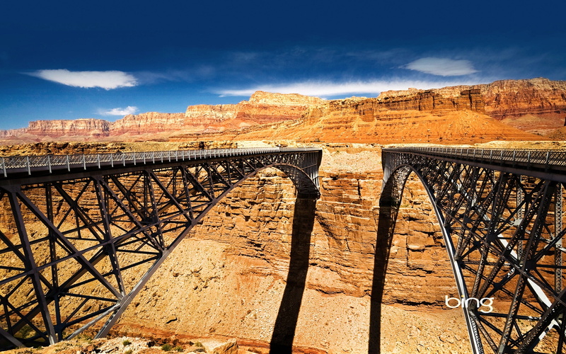 river, bridge, over, navajo, com, 1080P, bing, colorado
