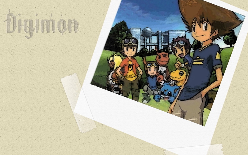 built structure, Argumon, outdoors, lifestyles, women, adult, Digimon Adventure, childhood, communication, Digimon, females, 720P, child, standing, group of people