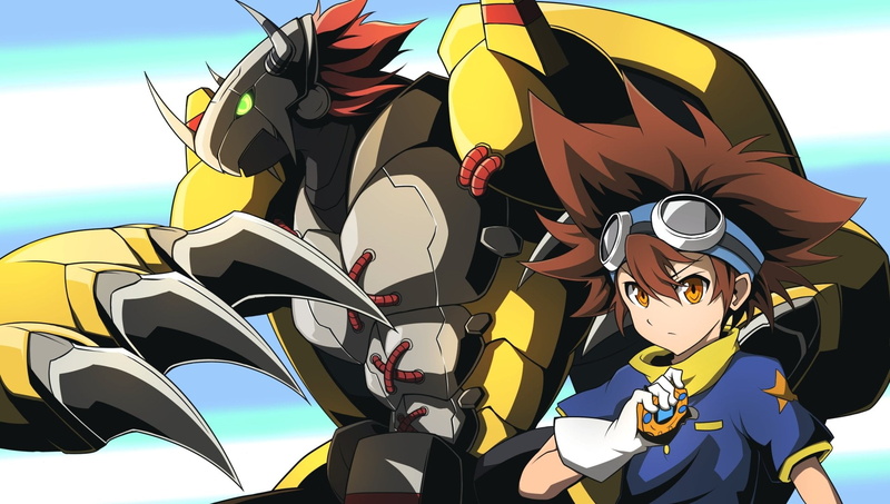 WarGreymon (Digimon), male, leisure activity, lifestyles, 1080P, portrait, child, sport, outdoors, character, Taichi Yagami, transportation, protection