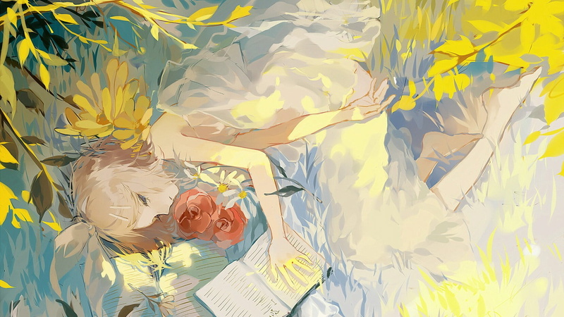 barefoot, full frame, men, dress, Kagamine Rin, senior men, white dress, water, hair ornament, day, plant, 720P, lifestyles, emotion, real people, people