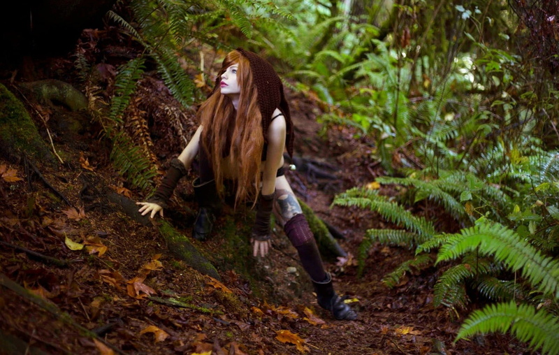 women outdoors, redhead, forest, outdoors, green color, Katrina Wilkinson, growth, hairstyle, young adult, leaf, day, one person, nature, plant, land, adult