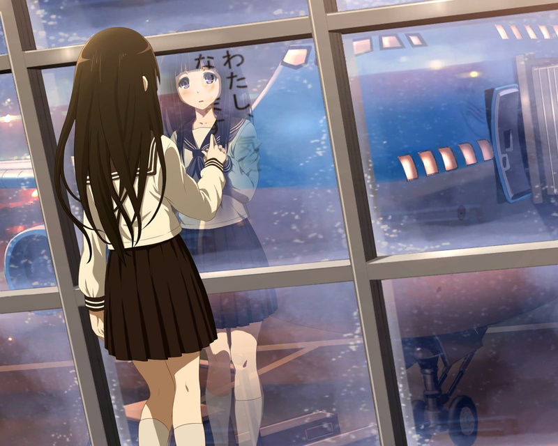 misakamitoko0903, eru, chitanda, long, seifuku, hair, 720P, black, hyouka