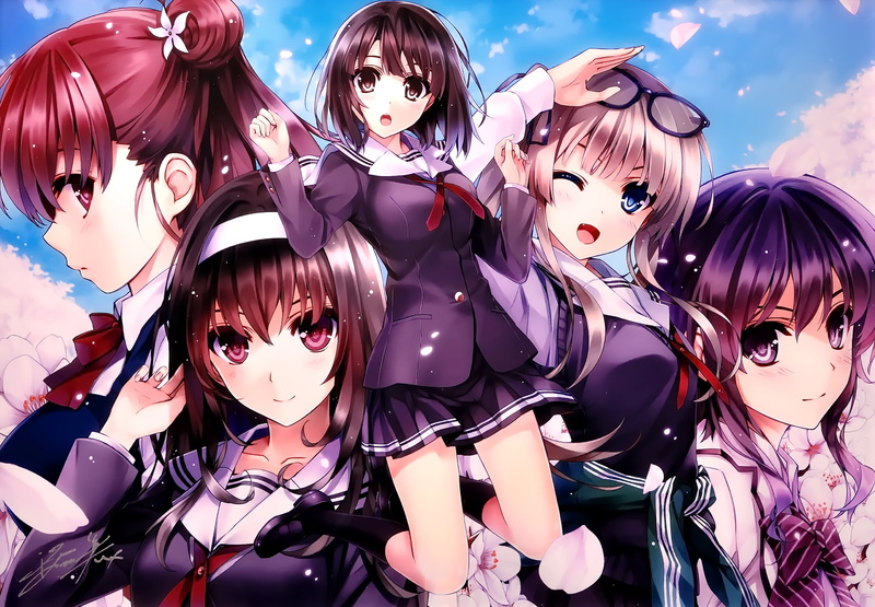 Sawamura Eriri Spencer, Hashima Izumi, anime girls, Hyoudou Michiru, Saenai Heroine no Sodatekata, 1080P, Kasumigaoka Utaha, Megumi Katou