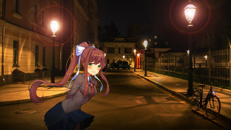 ddlc, DLC, doki doki literature club, docks docks literary club, Monica, monika, 1080P