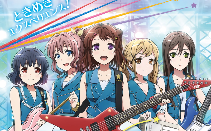 Arisa Ichigaya, Kasumi Toyama, BanG Dream!, Anime, Saaya Yamabuki, Tae Hanazono, Rimi Ushigome, 1080P