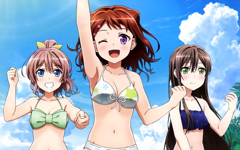 Anime, Yuri Ushigome, BanG Dream!, Tae Hanazono, Saaya Yamabuki, 1080P