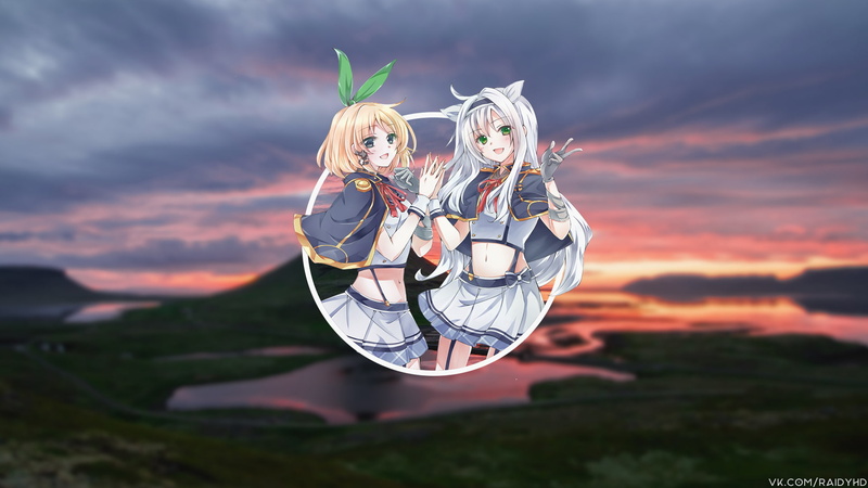 anime, Rokudenashi Majutsu Koushi to Akashic Records, anime girls, picture-in-picture, Sistine Fibel, 1080P, Rumia Tingel
