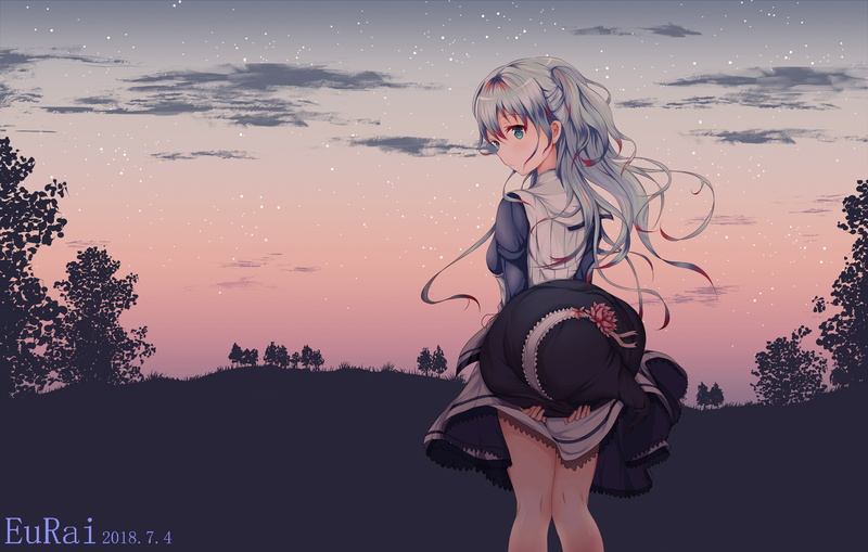 White Hair, Hat, Sukasuka, Girl, 5K, Blue Eyes, Long Hair, Anime, Chtholly Nota Seniorious