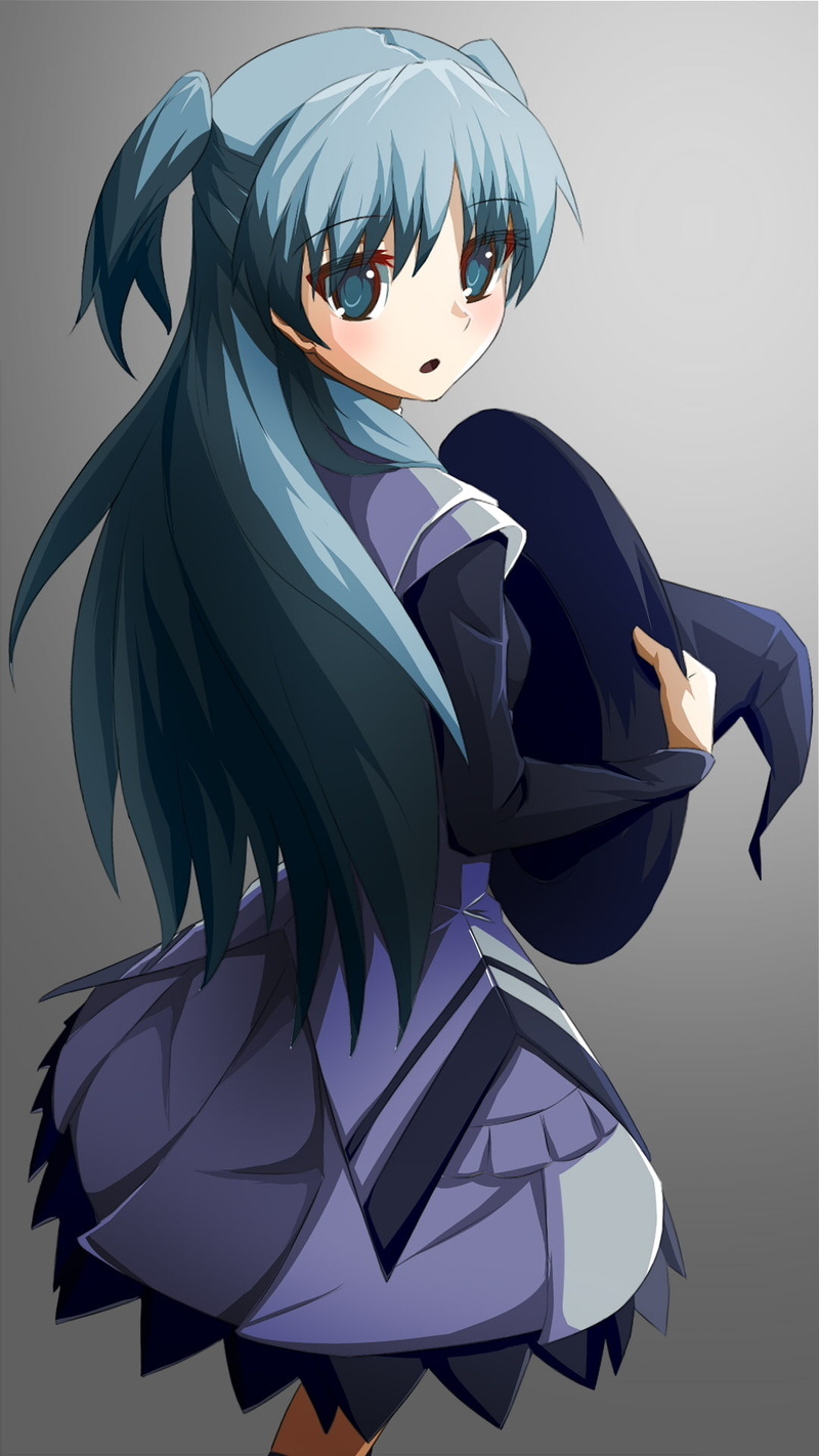 portrait, young adult, portrait display, gray, standing, studio shot, young women, indoors, horror, Shuumatsu Nani Shitemasu ka? Isogashii desu ka? Sukutte Moratte Ii desu ka?