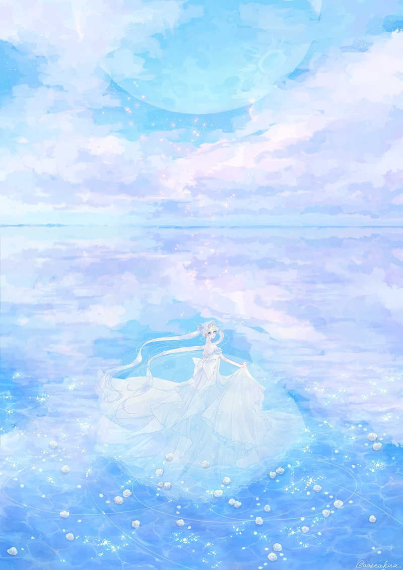 senshi, 1080P, character, series, girl, bishoujo, serenity, moon, sailor, hair, beauty, anime, dress, long