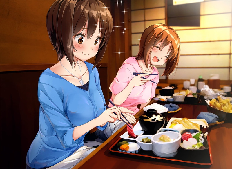table, standing, sitting, Nishizumi Miho, indoors, women, people, business, young women, females, beautiful woman, hairstyle, looking, young adult, lifestyles