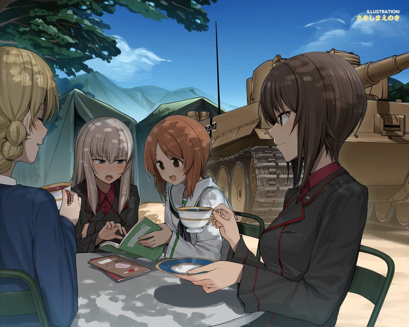 Darjeeling (Girls und Panzer), Miho Nishizumi, Anime, 1080P, Girls und Panzer, Erika Itsumi, Maho Nishizumi